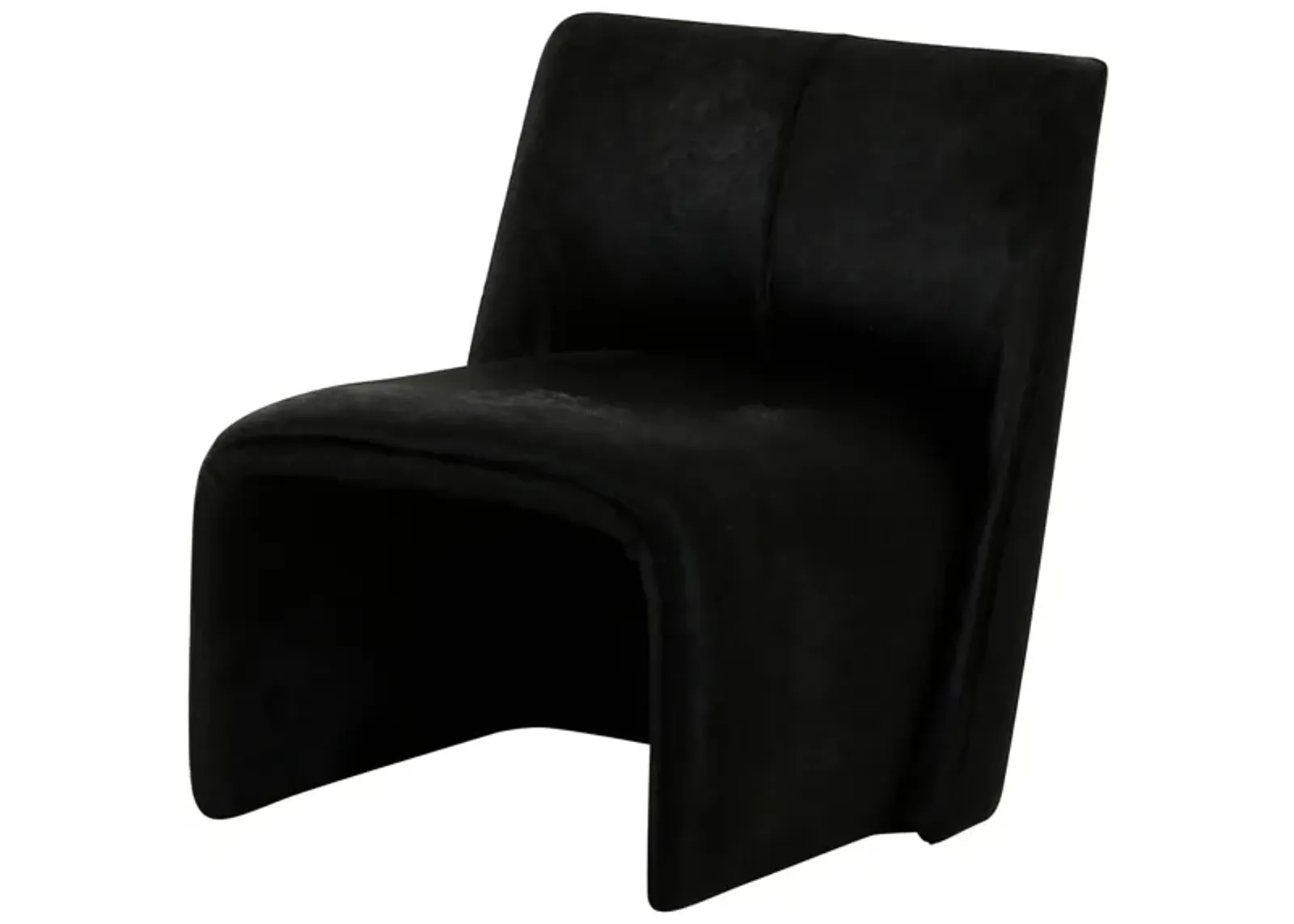 After Midnight Accent Chair in Black Cowhide