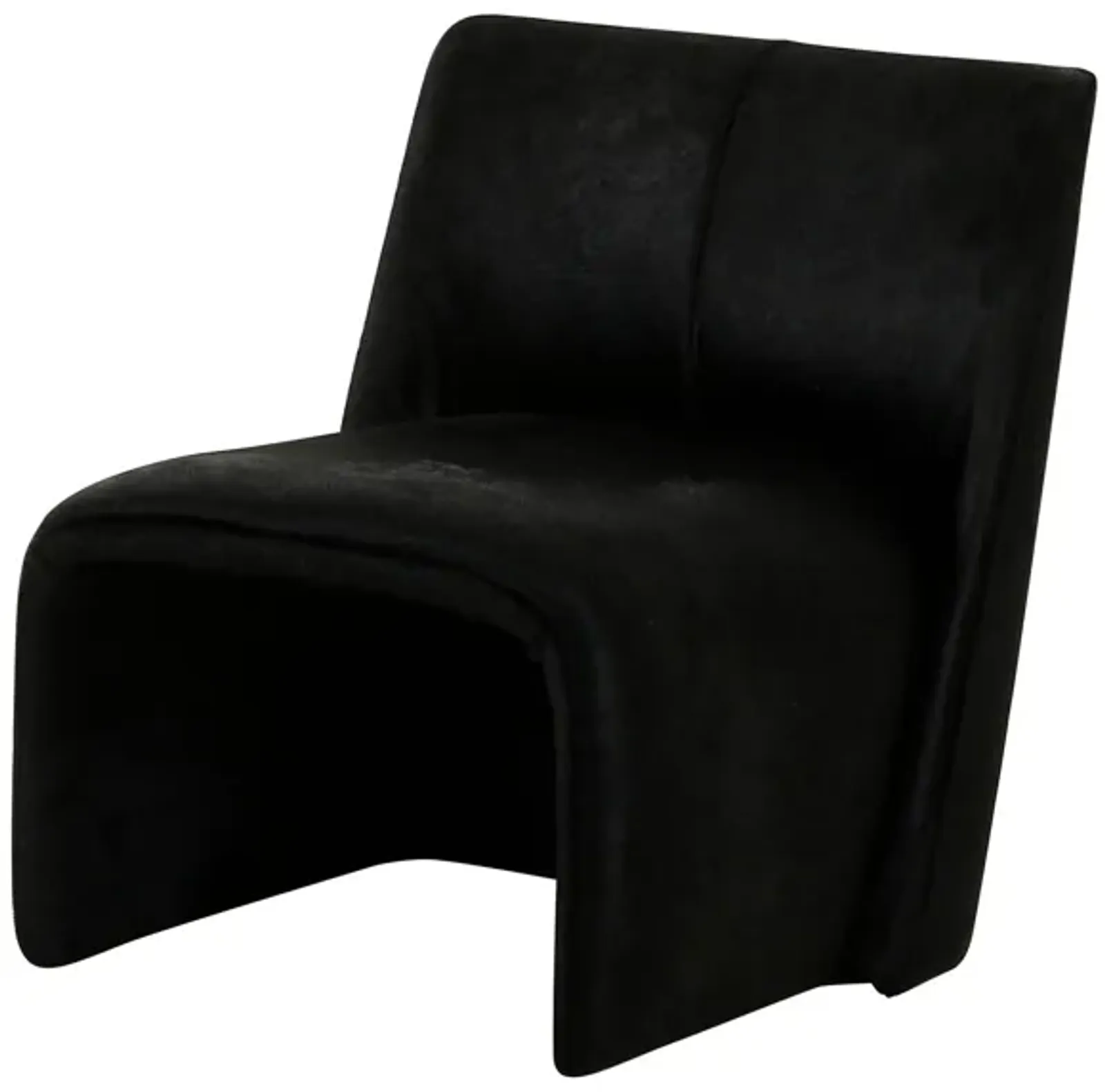 After Midnight Accent Chair in Black Cowhide