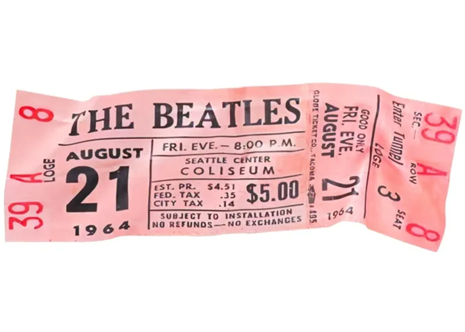 Rock ‘N Roll Stub - 1964