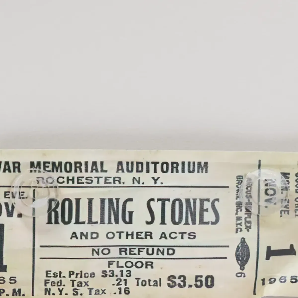 Rock ‘N Roll Stub - 1965