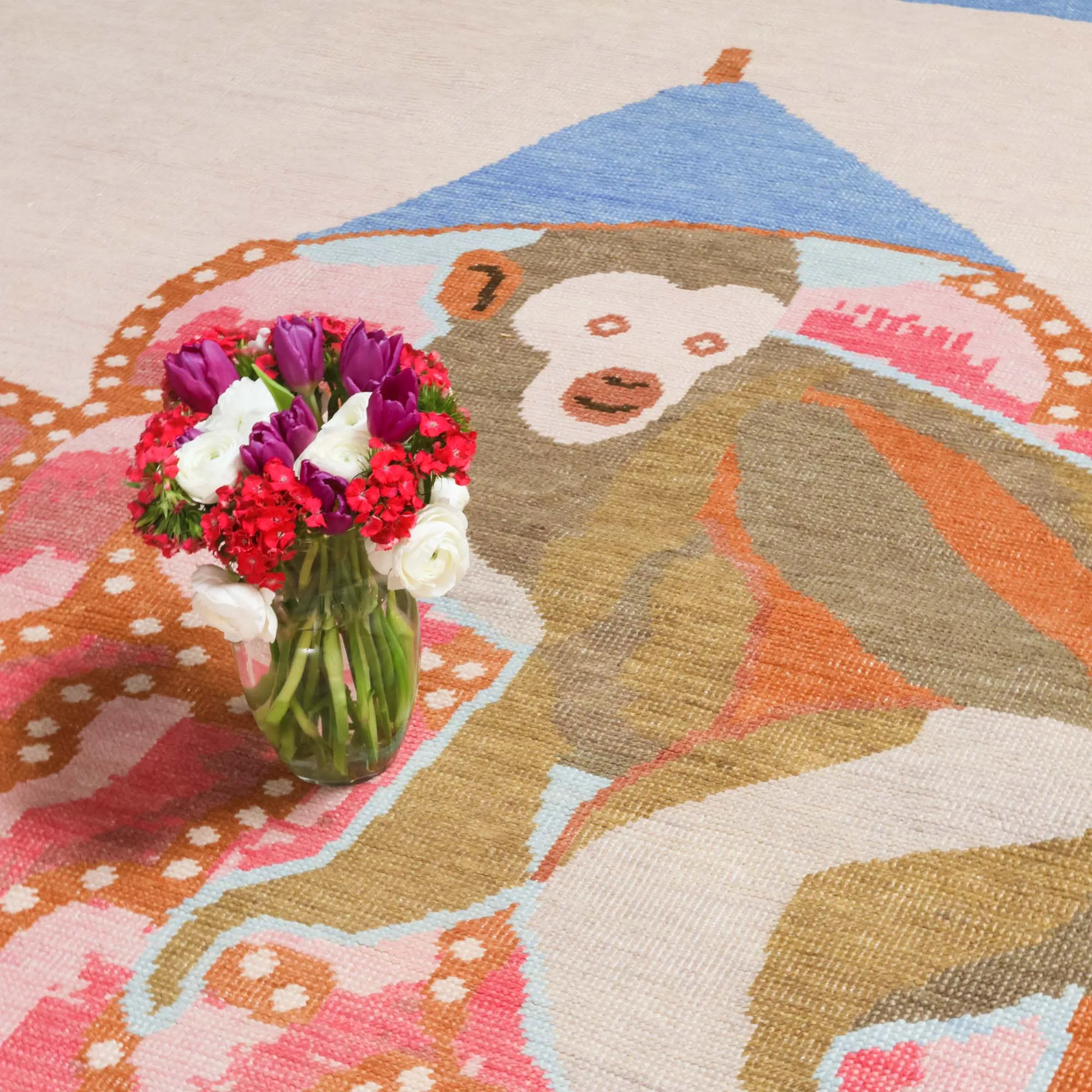 Swinging By Turkish Knot Rug