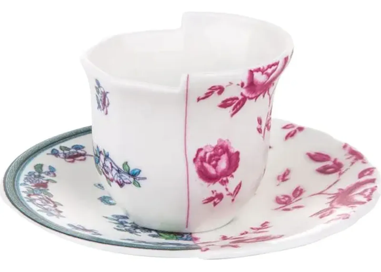 Hybrid Coffee Cup With Saucer - Leonia by Seletti