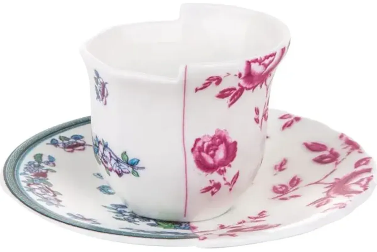 Hybrid Coffee Cup With Saucer - Leonia by Seletti