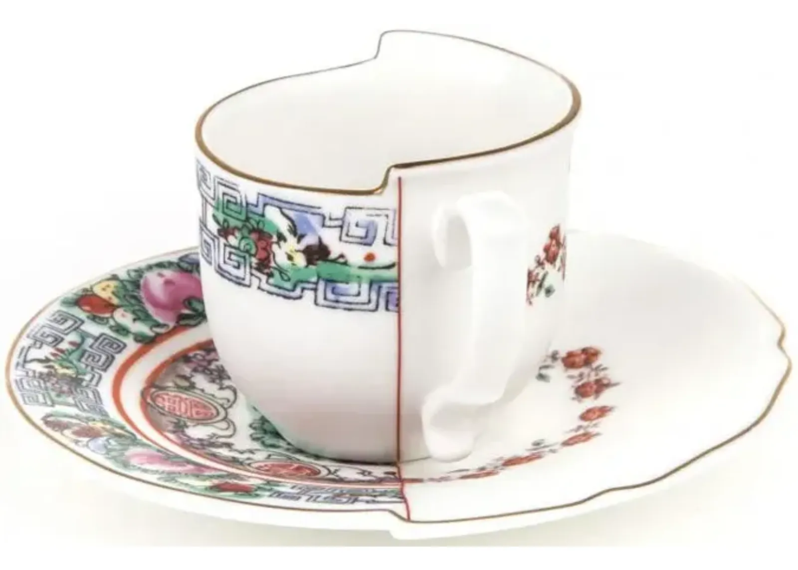 Hybrid Coffee Cup With Saucer - Tamara by Seletti