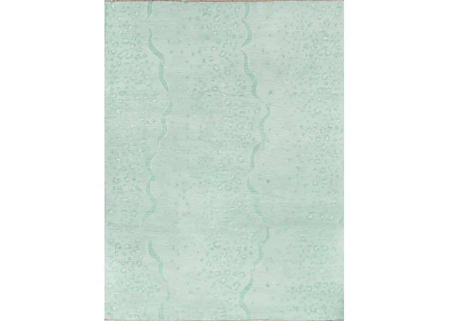 Charlize Mint Turkish Knot Rug