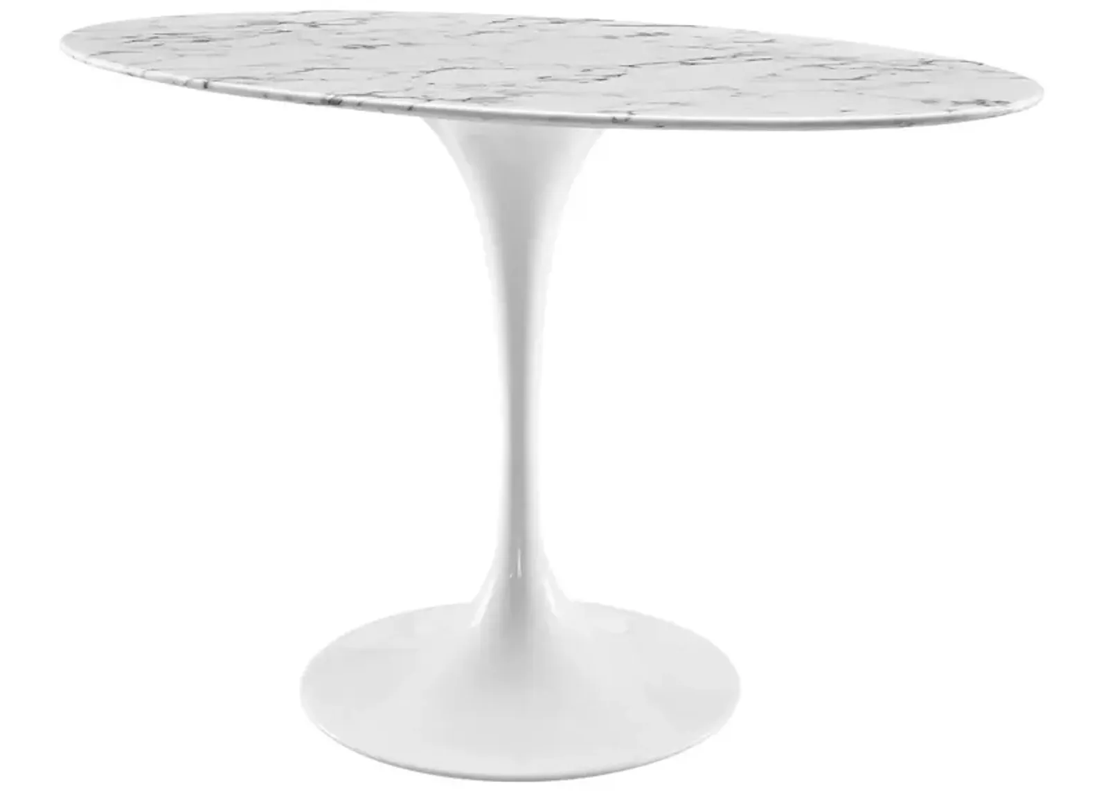 Amico 48" Oval Artificial Marble Dining Table