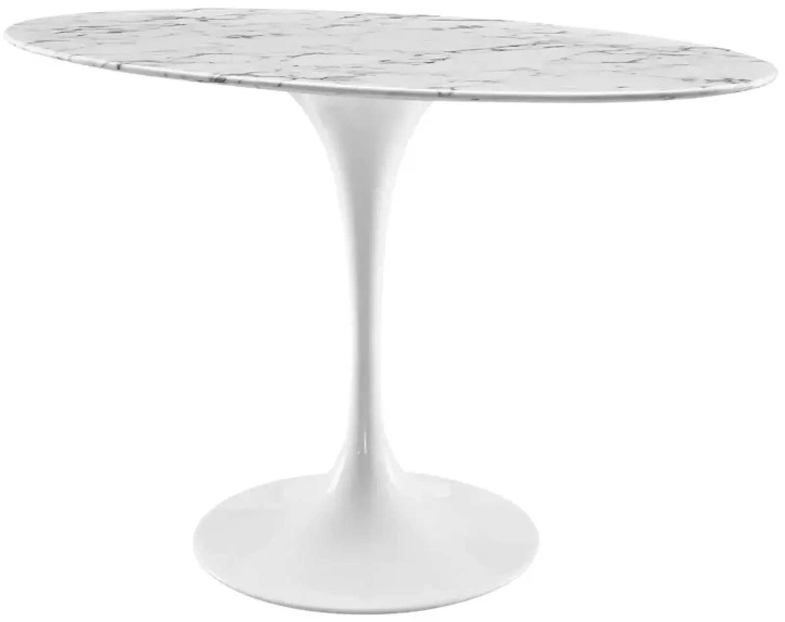 Amico 48" Oval Artificial Marble Dining Table