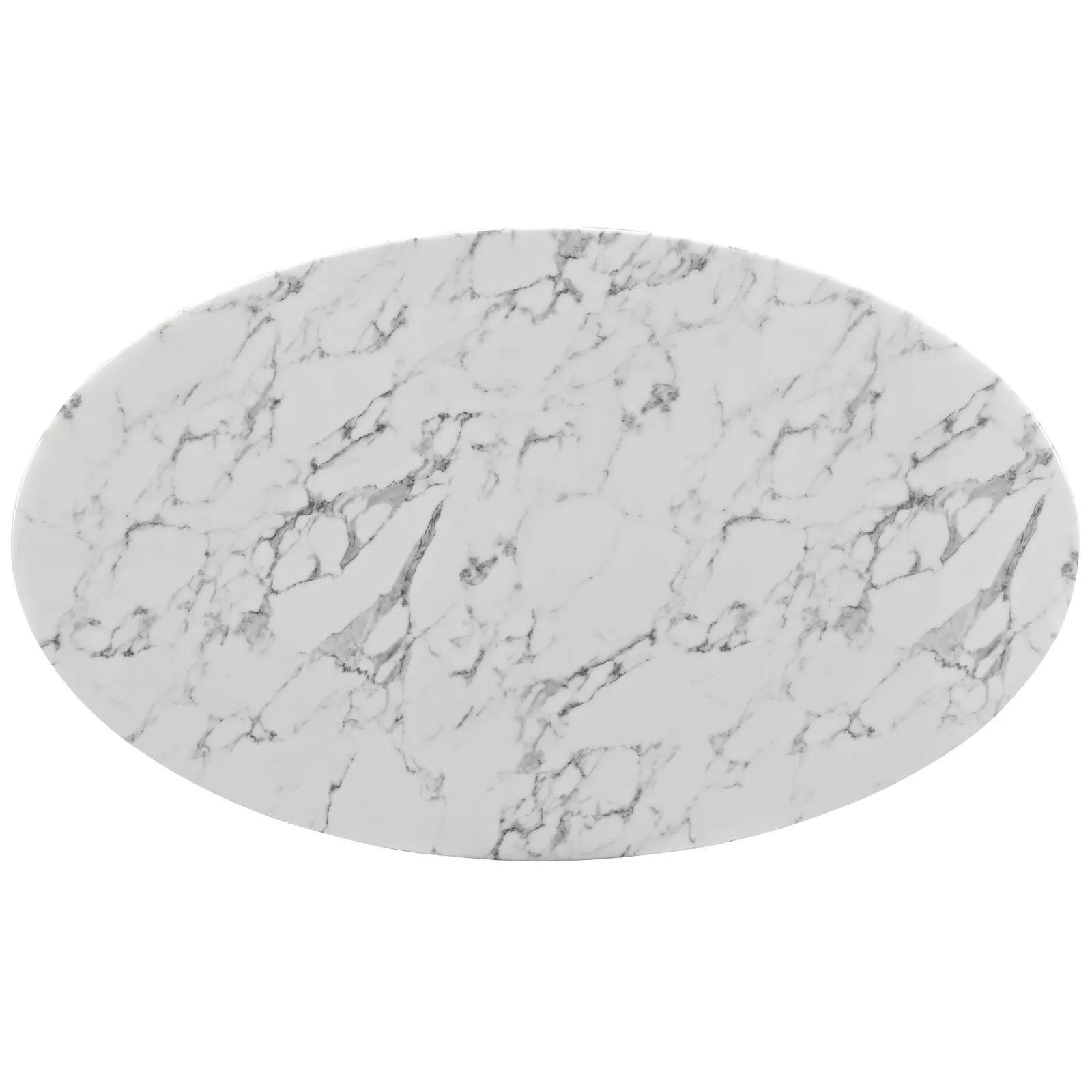 Amico 60" Oval Artificial Marble Dining Table