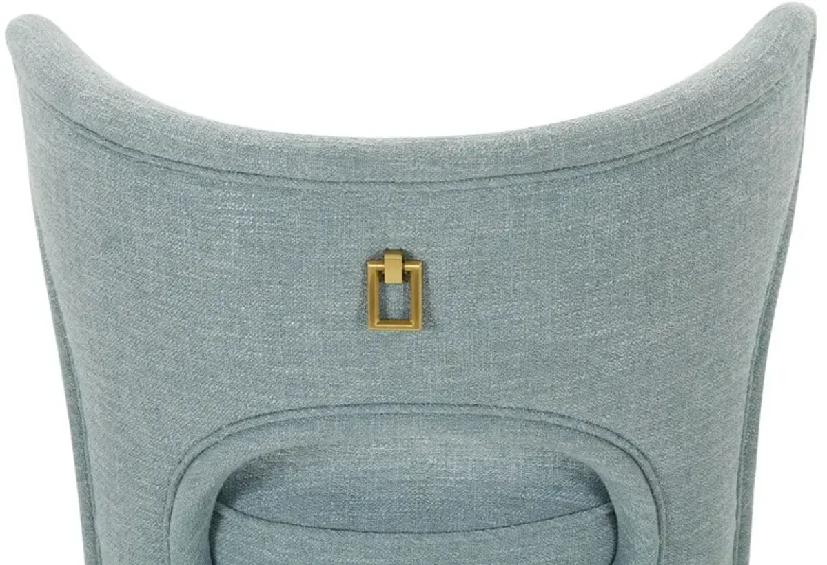 Valerie Dining Chair in French Blue Linen