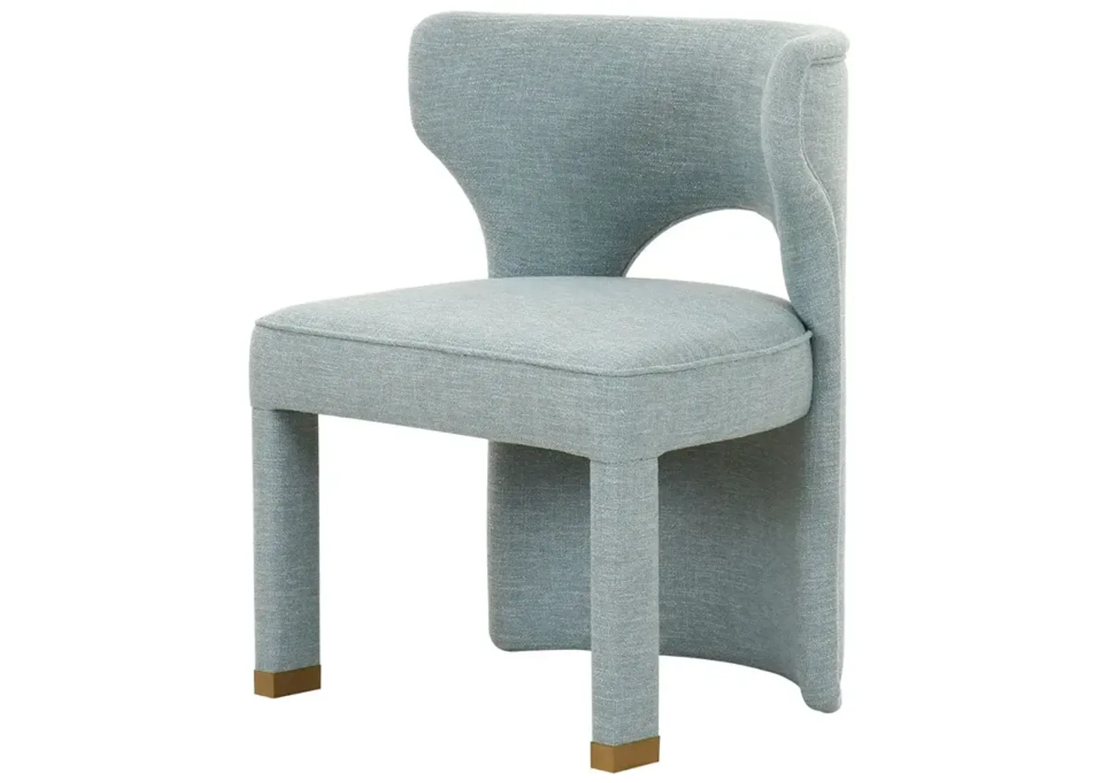 Valerie Dining Chair in French Blue Linen