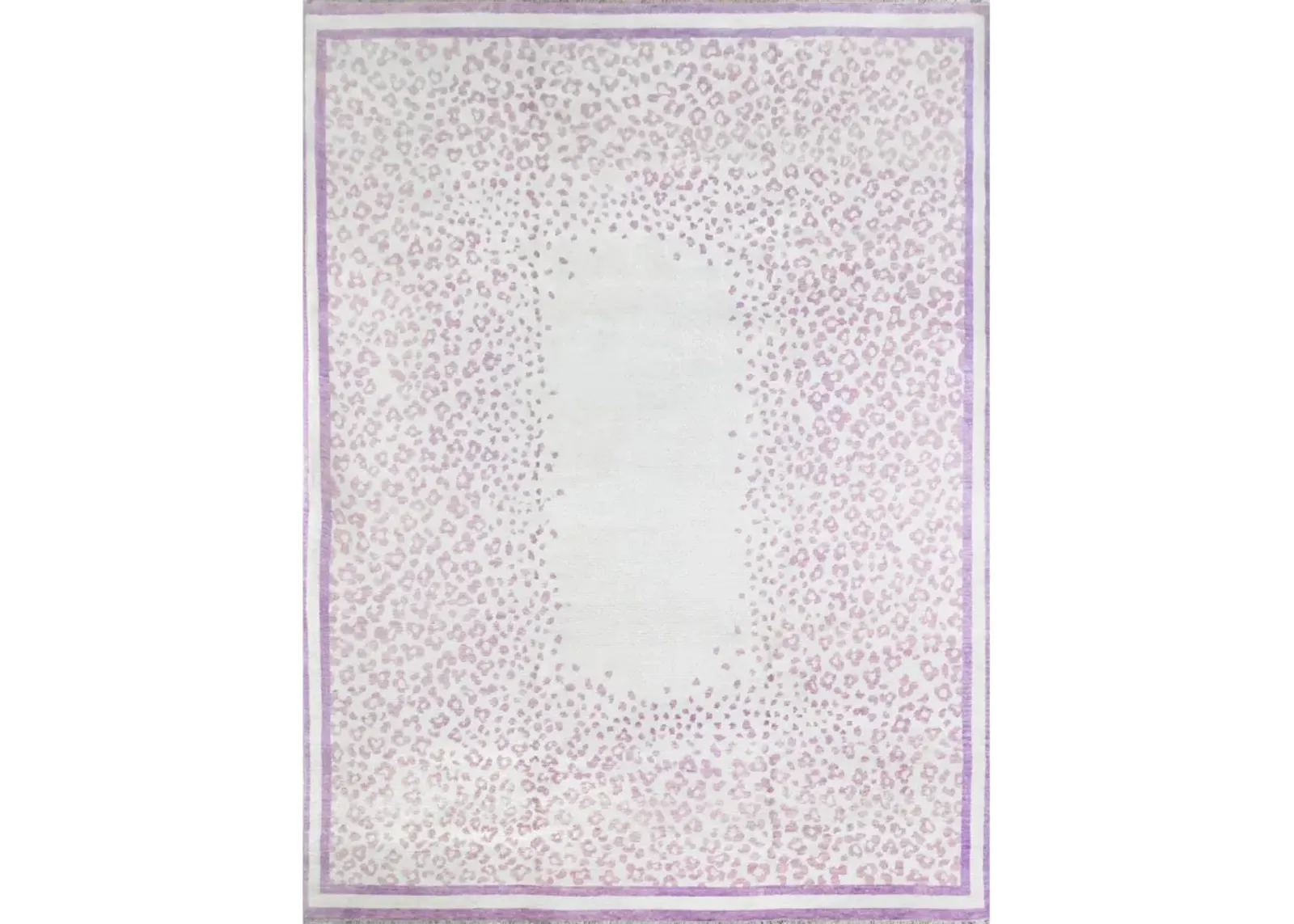 In Stock 9x12 Ariella Lavender Turkish Knot Rug