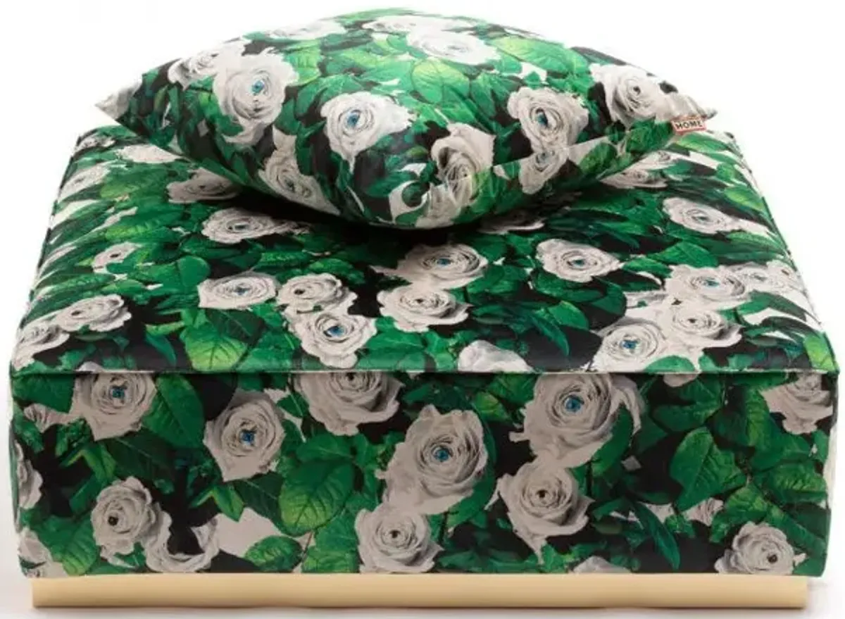 Toiletpaper Roses Pouf by Seletti