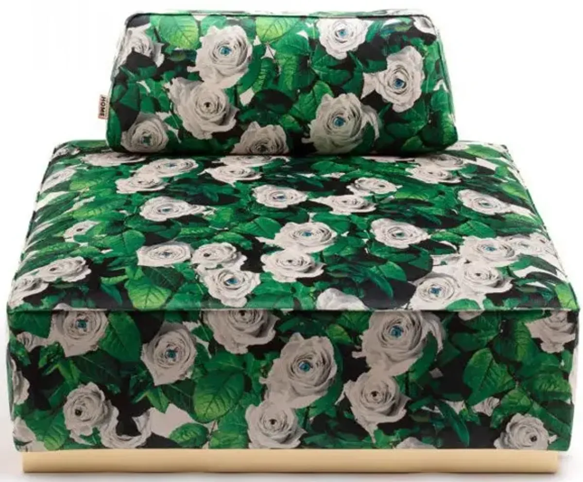 Toiletpaper Roses Pouf by Seletti