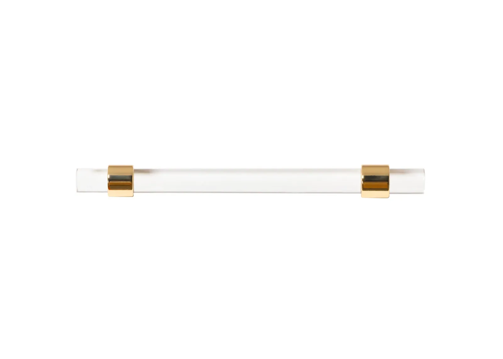 Acrylic & Brass Handle 5.5" Gold