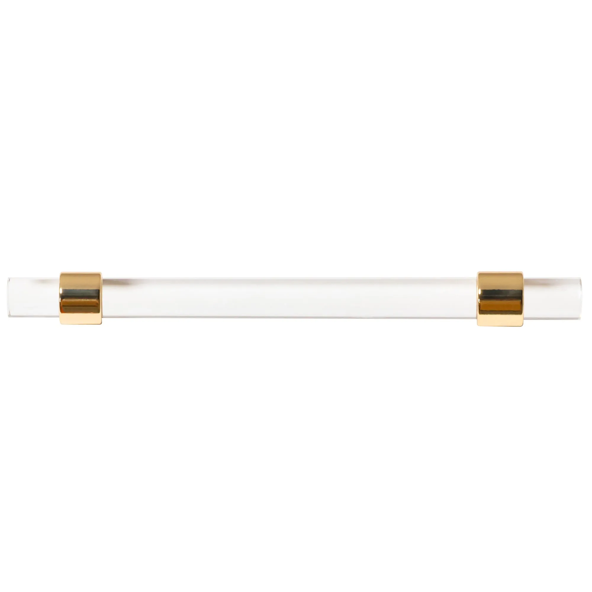 Acrylic & Brass Handle 5.5" Gold