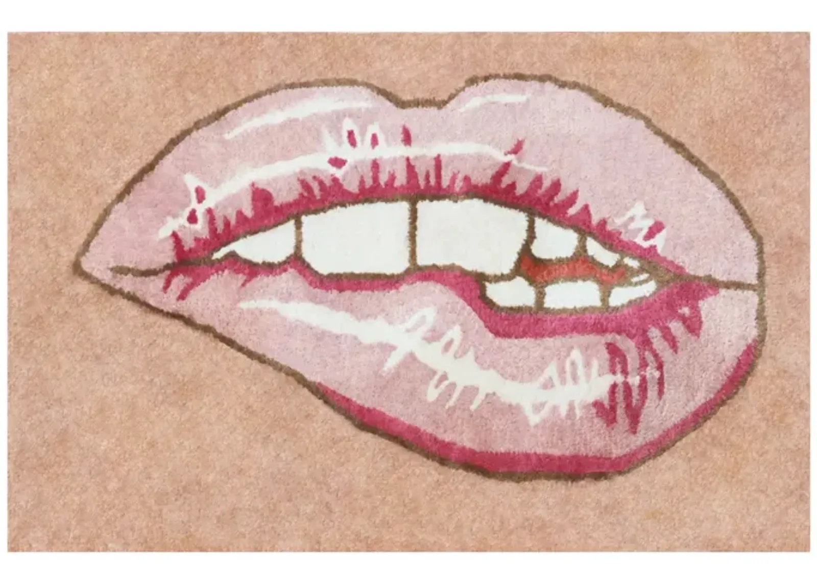 Lip Tease Tufted Mat