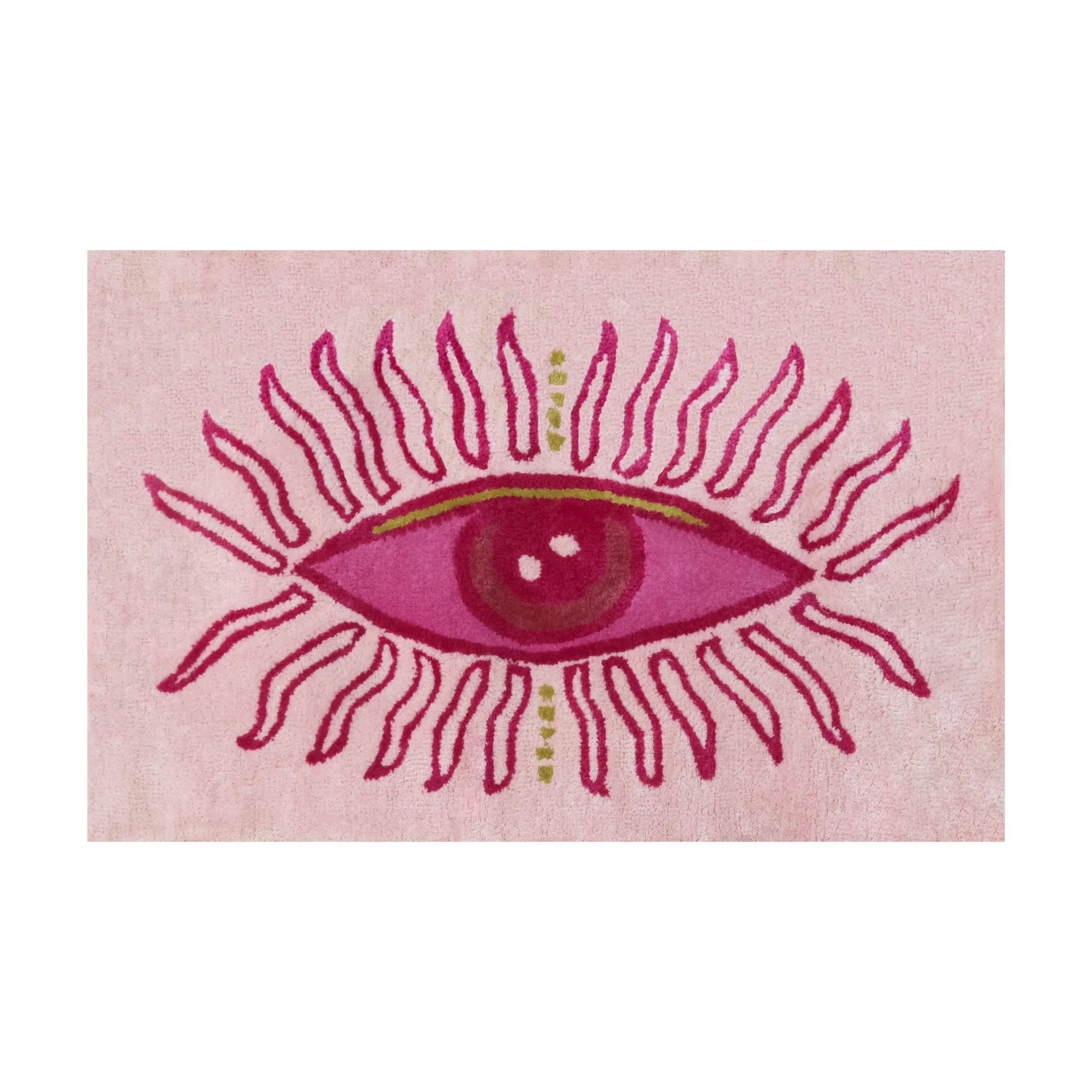 Sol Eye Tufted Mat in Pink