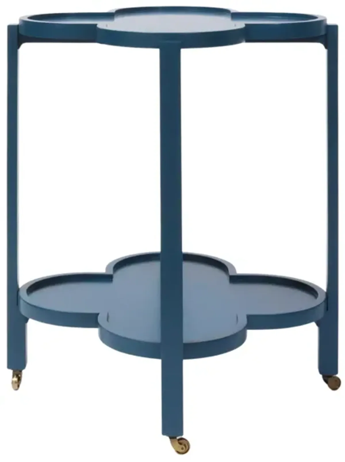 Clover Bar Cart in Dark Blue