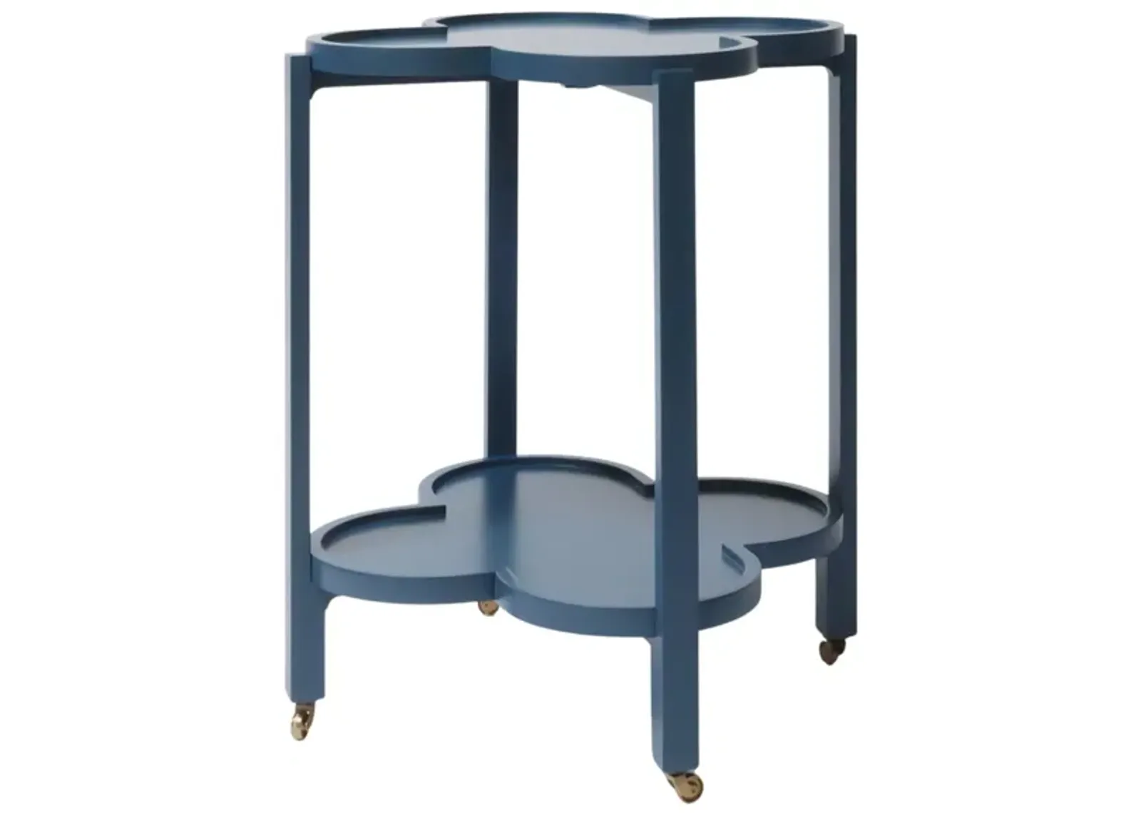 Clover Bar Cart in Dark Blue