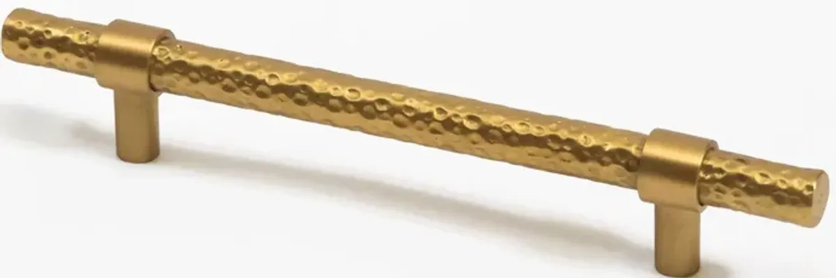 Hammered Brass Handle 5"