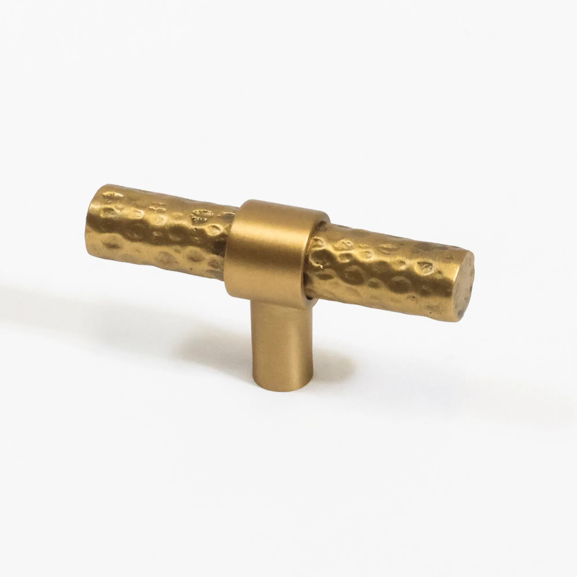 Hammered Brass Knob