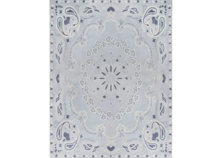 Bandana Blue Tufted Rug