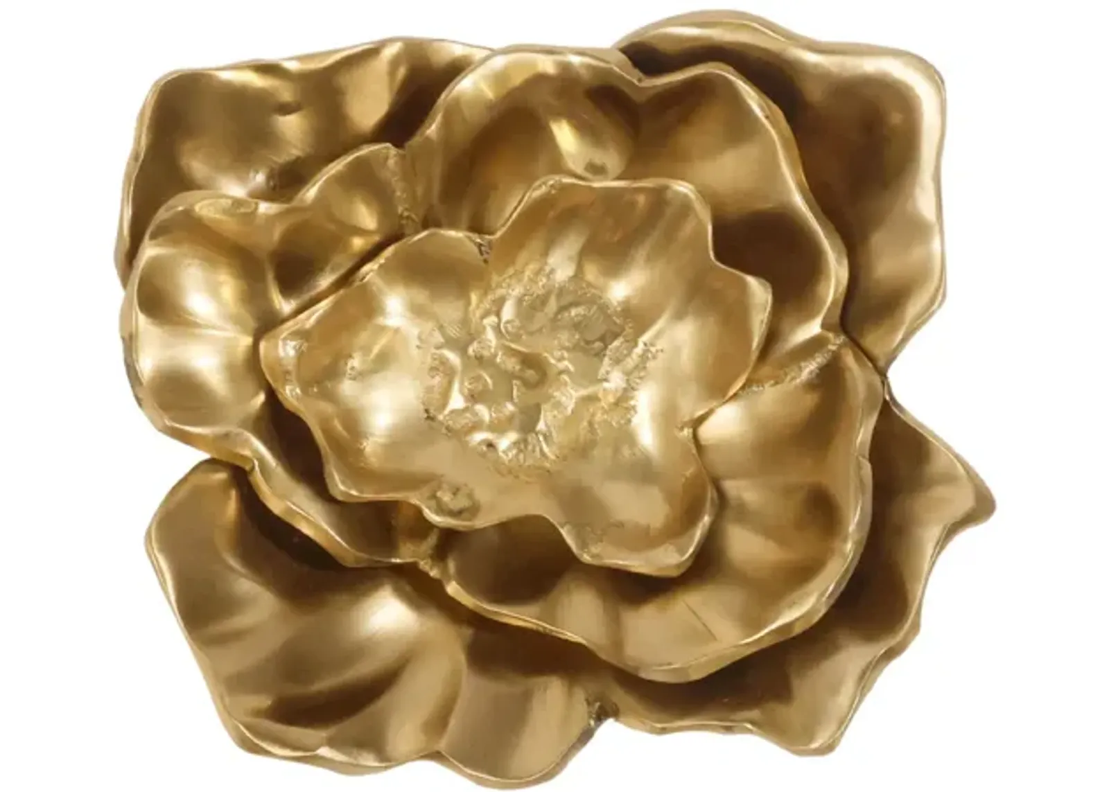 Brass Rose Paper Knob