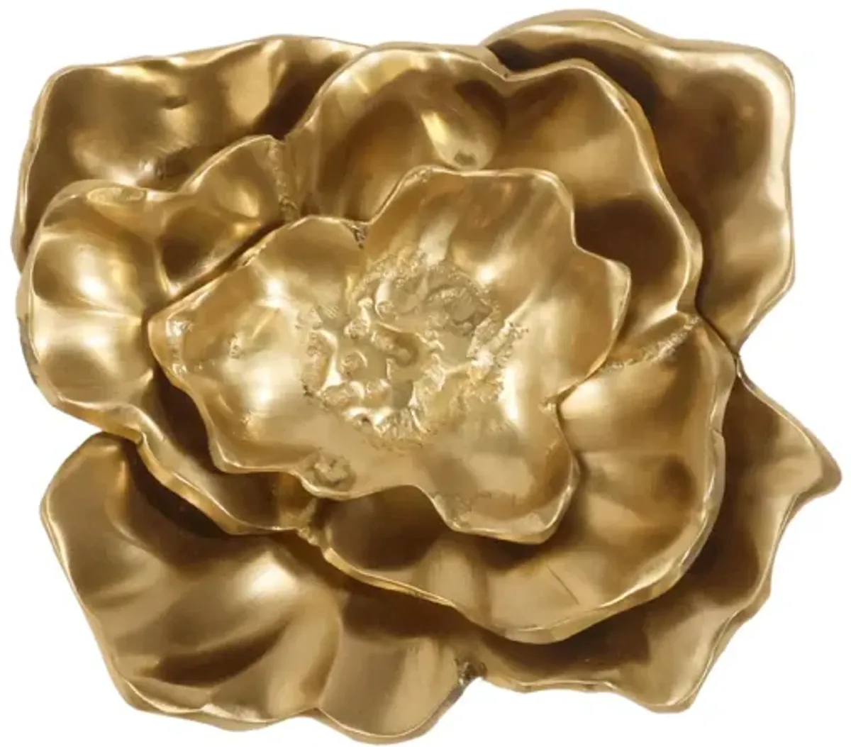 Brass Rose Paper Knob