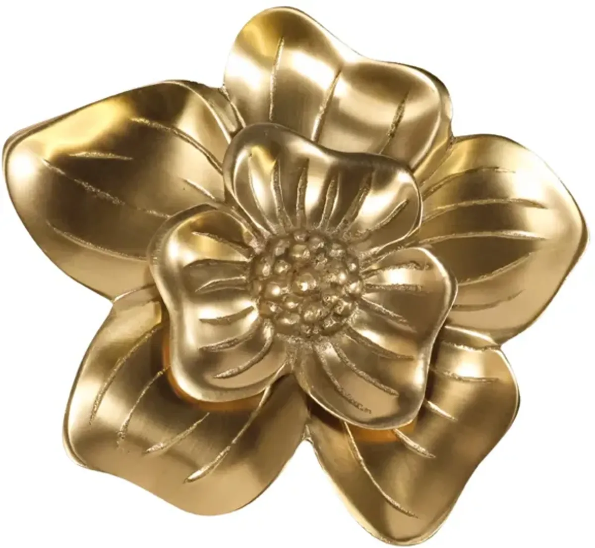 Brass Orchid Knob