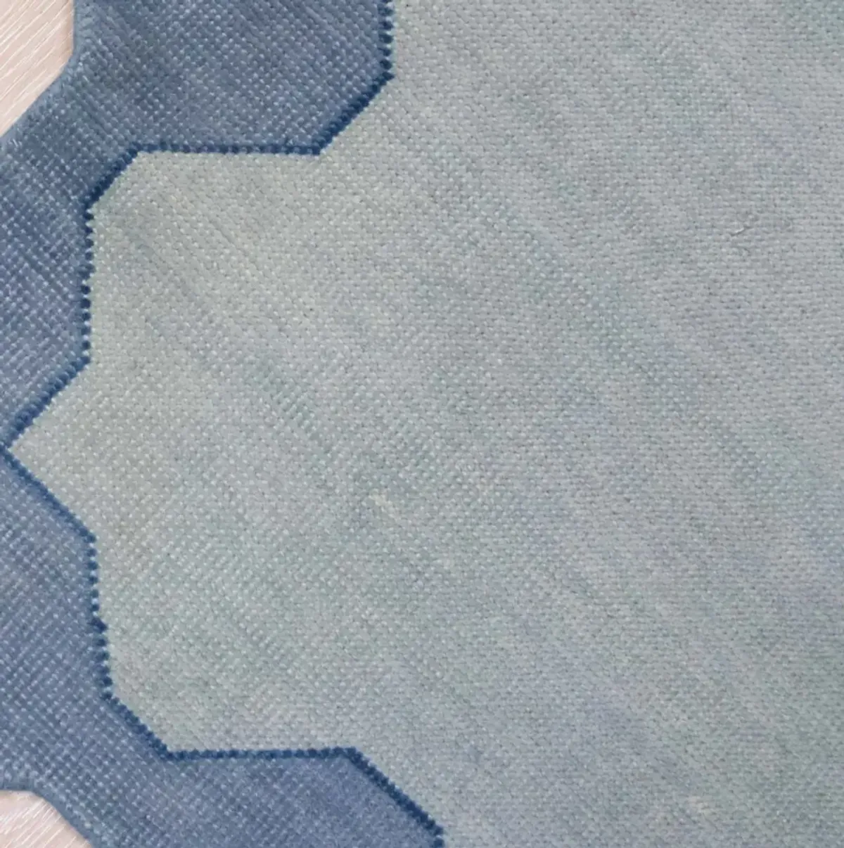 Andrews Ice Blue Turkish Knot Rug