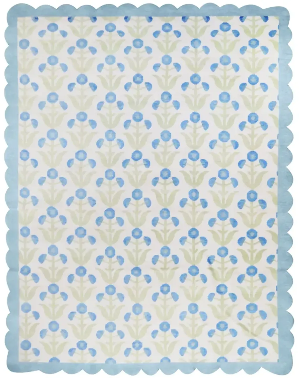 Margaret Blue Turkish Knot Rug