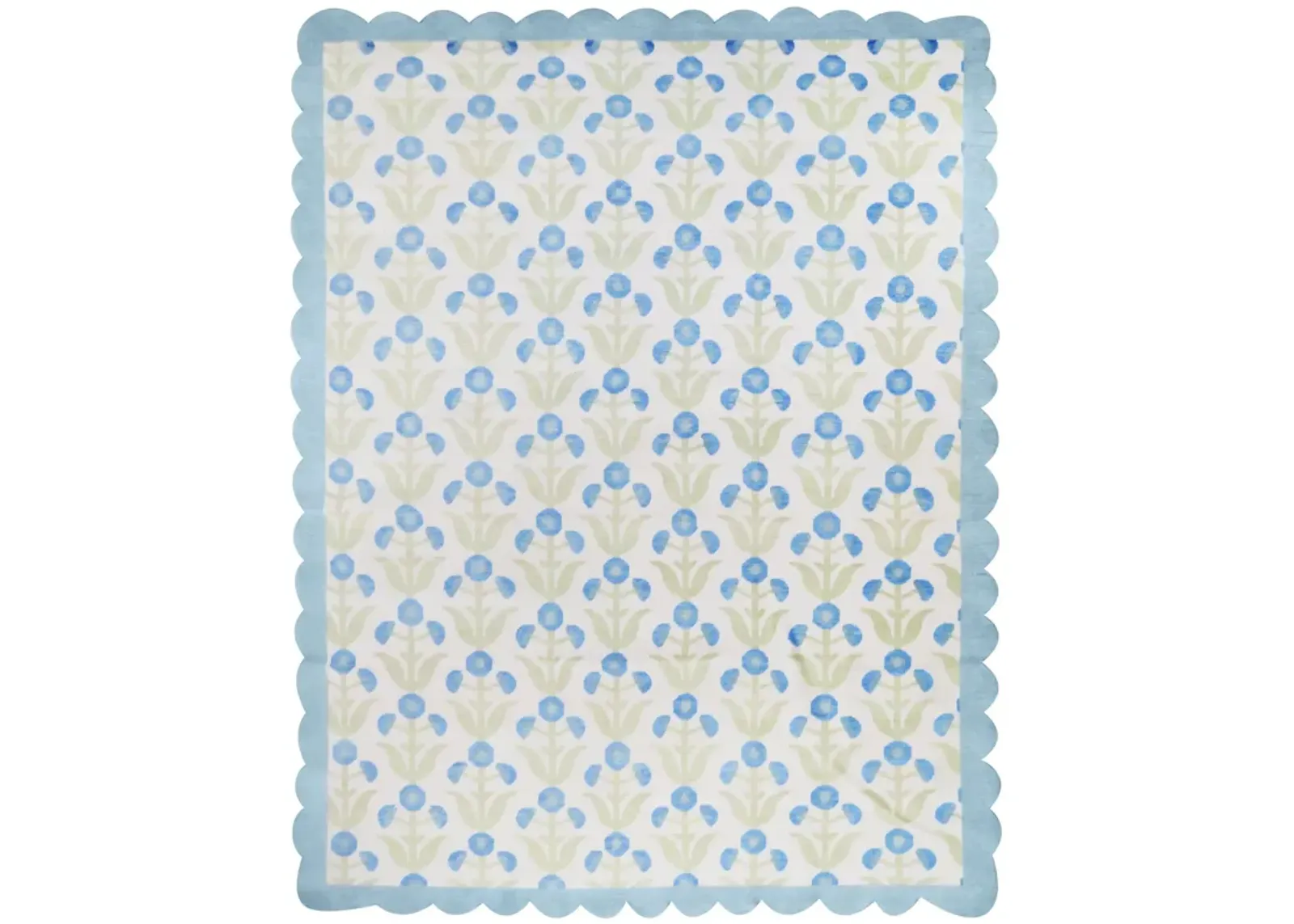 Margaret Blue Turkish Knot Rug