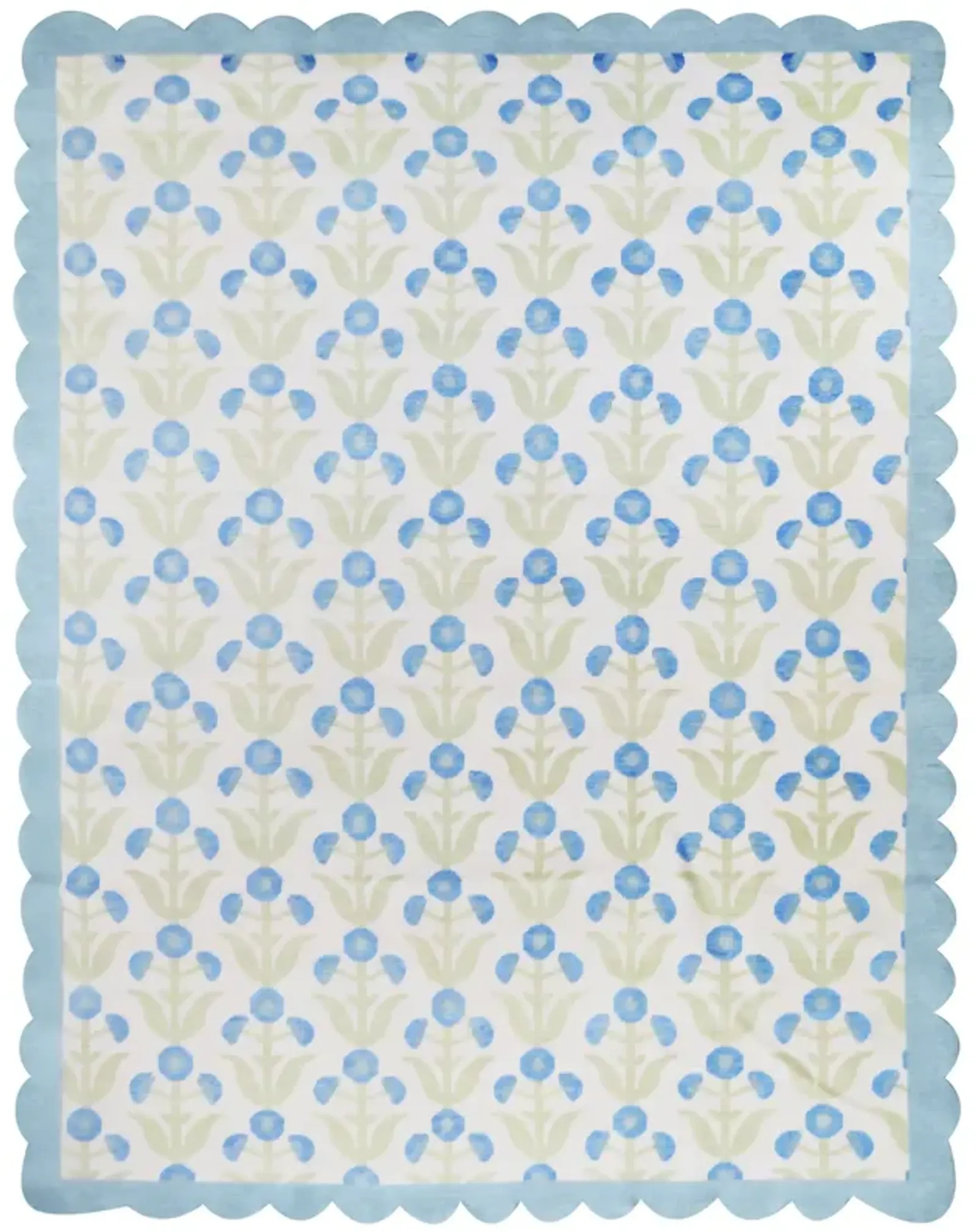 Margaret Blue Turkish Knot Rug