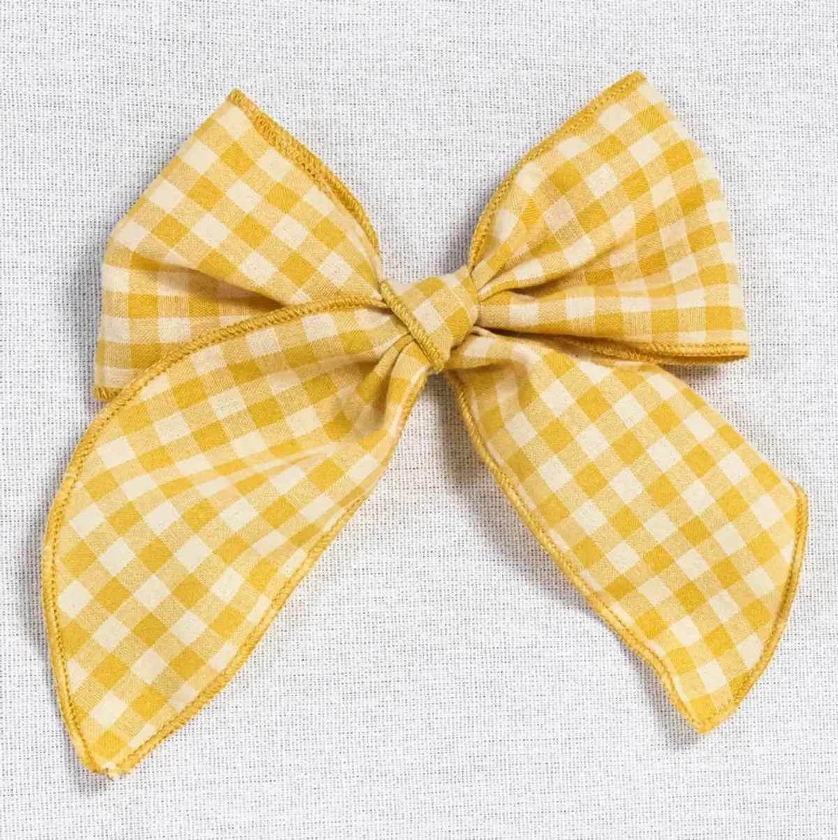 Gretl Bow Series - Yellow Gingham