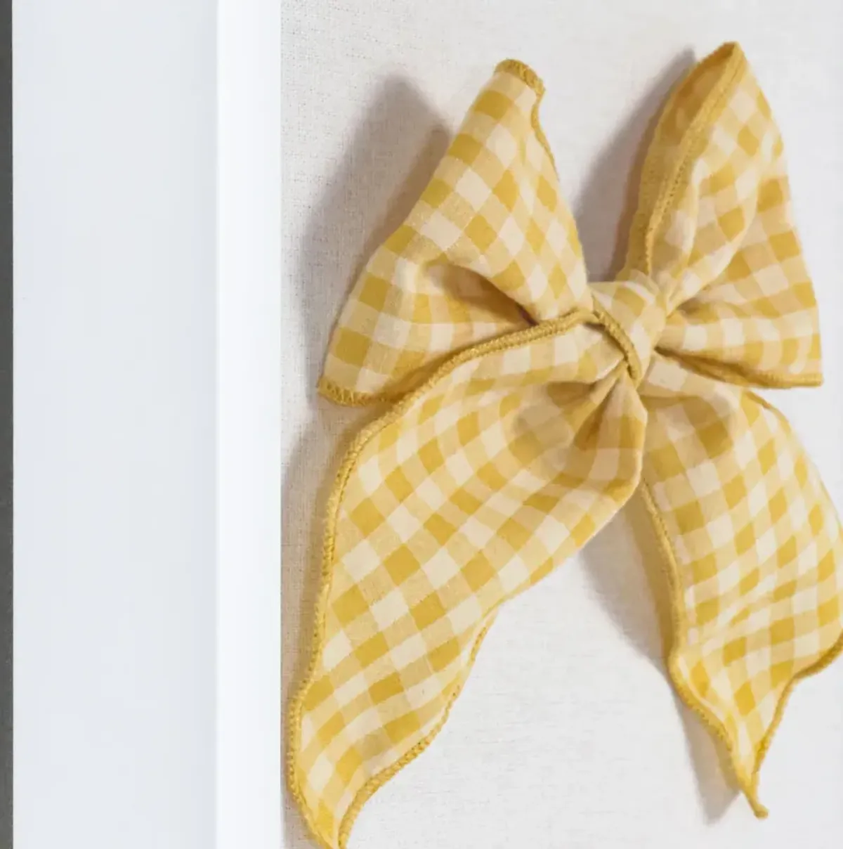 Gretl Bow Series - Yellow Gingham