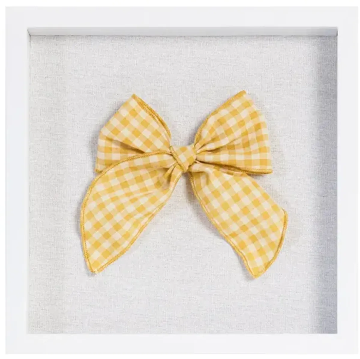 Gretl Bow Series - Yellow Gingham