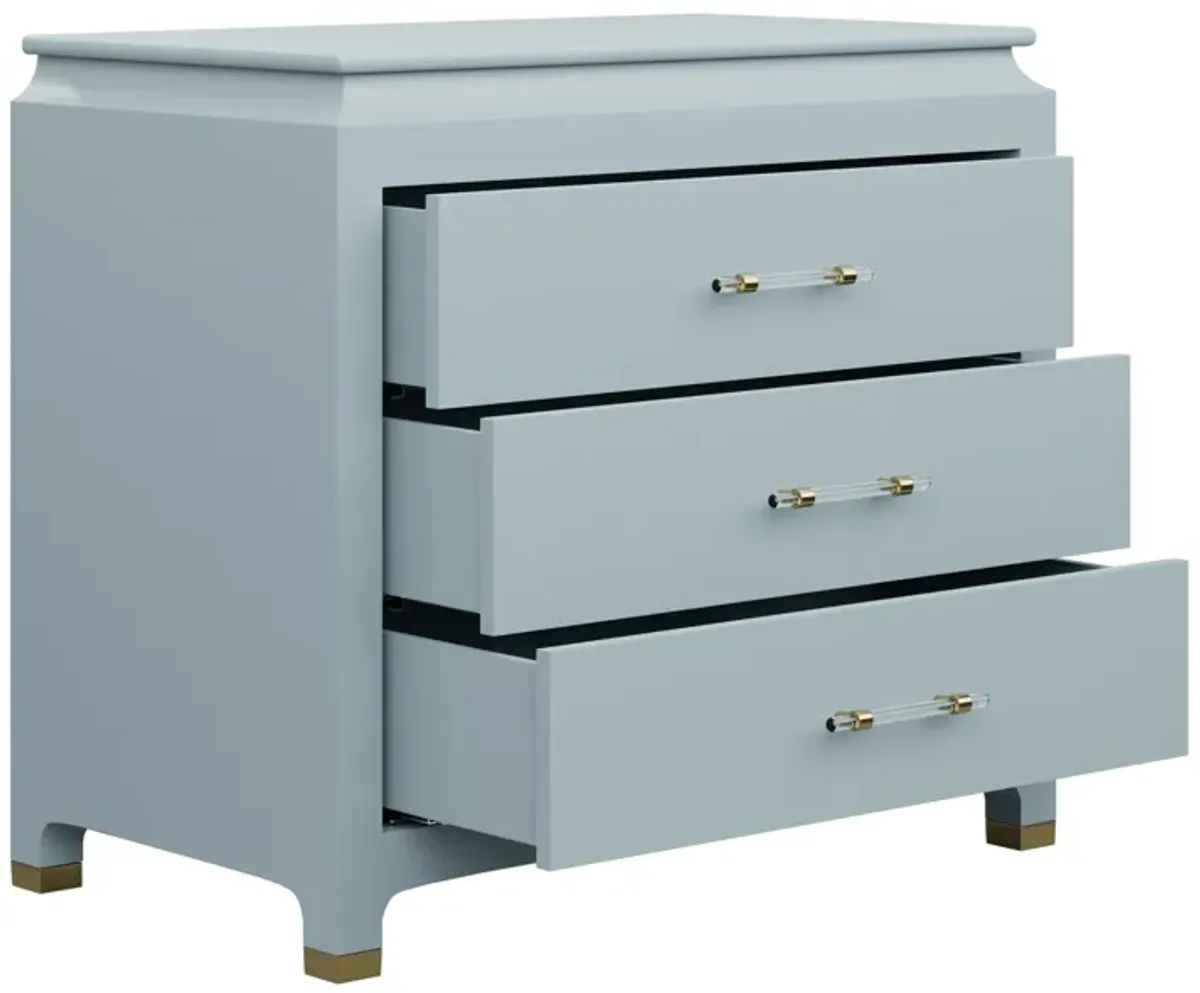 Espionage Chest Large in Smoke Blue Lacquer