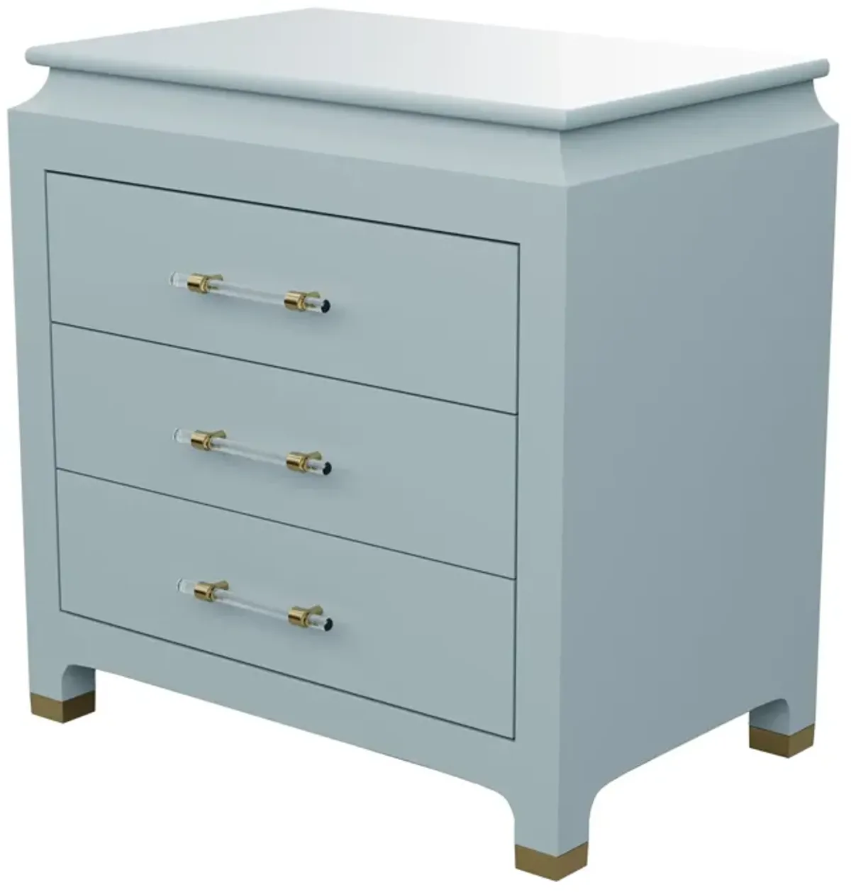 Espionage Chest Petite in Smoke Blue Lacquer