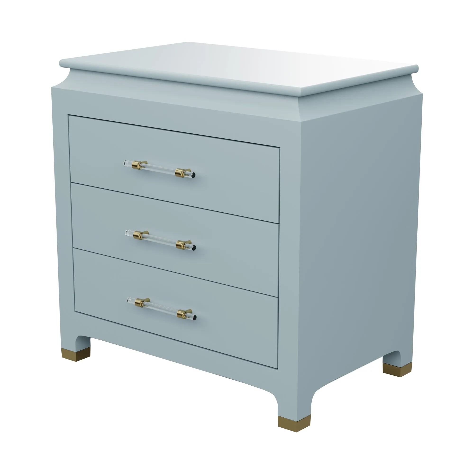 Espionage Chest Petite in Smoke Blue Lacquer