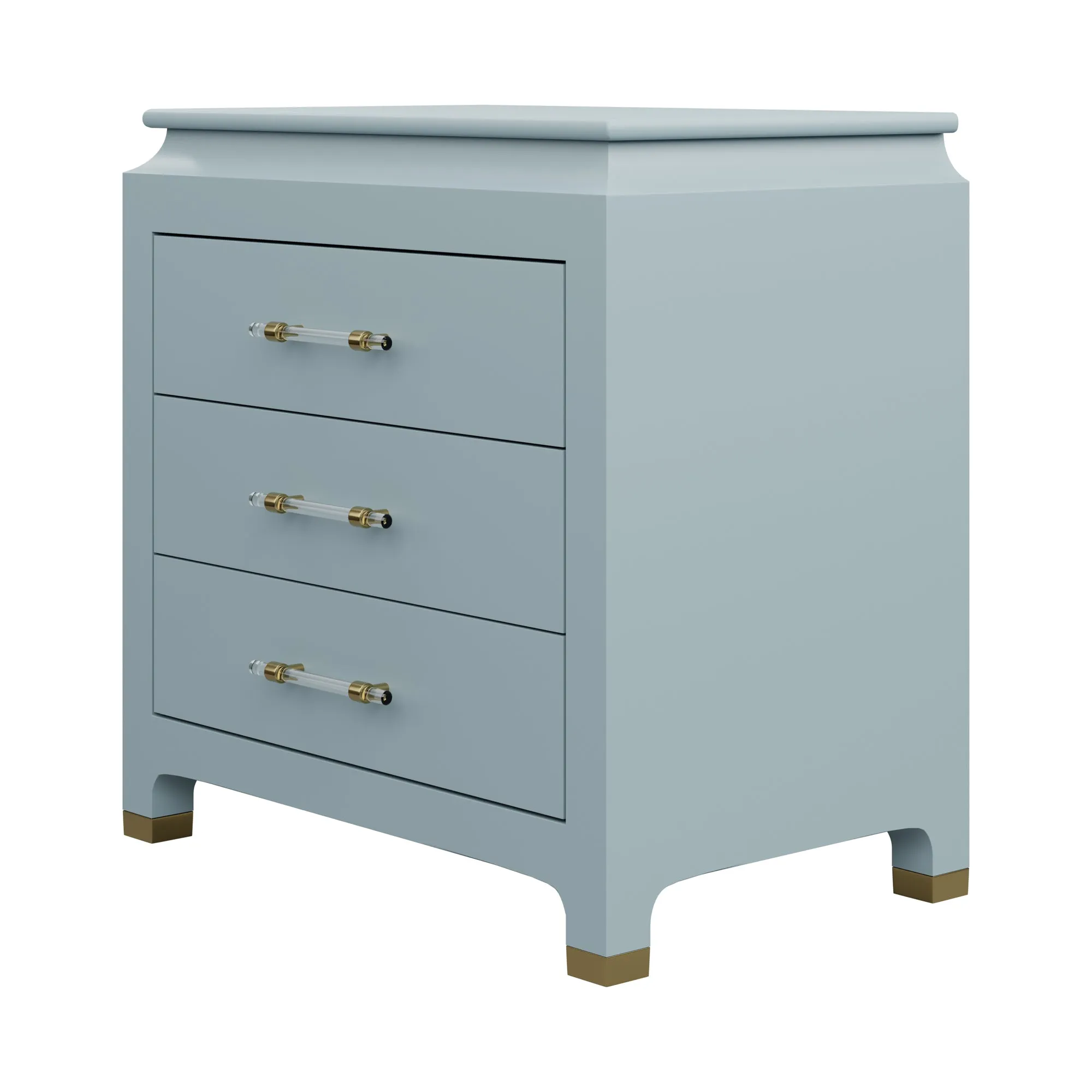 Espionage Chest Petite in Smoke Blue Lacquer