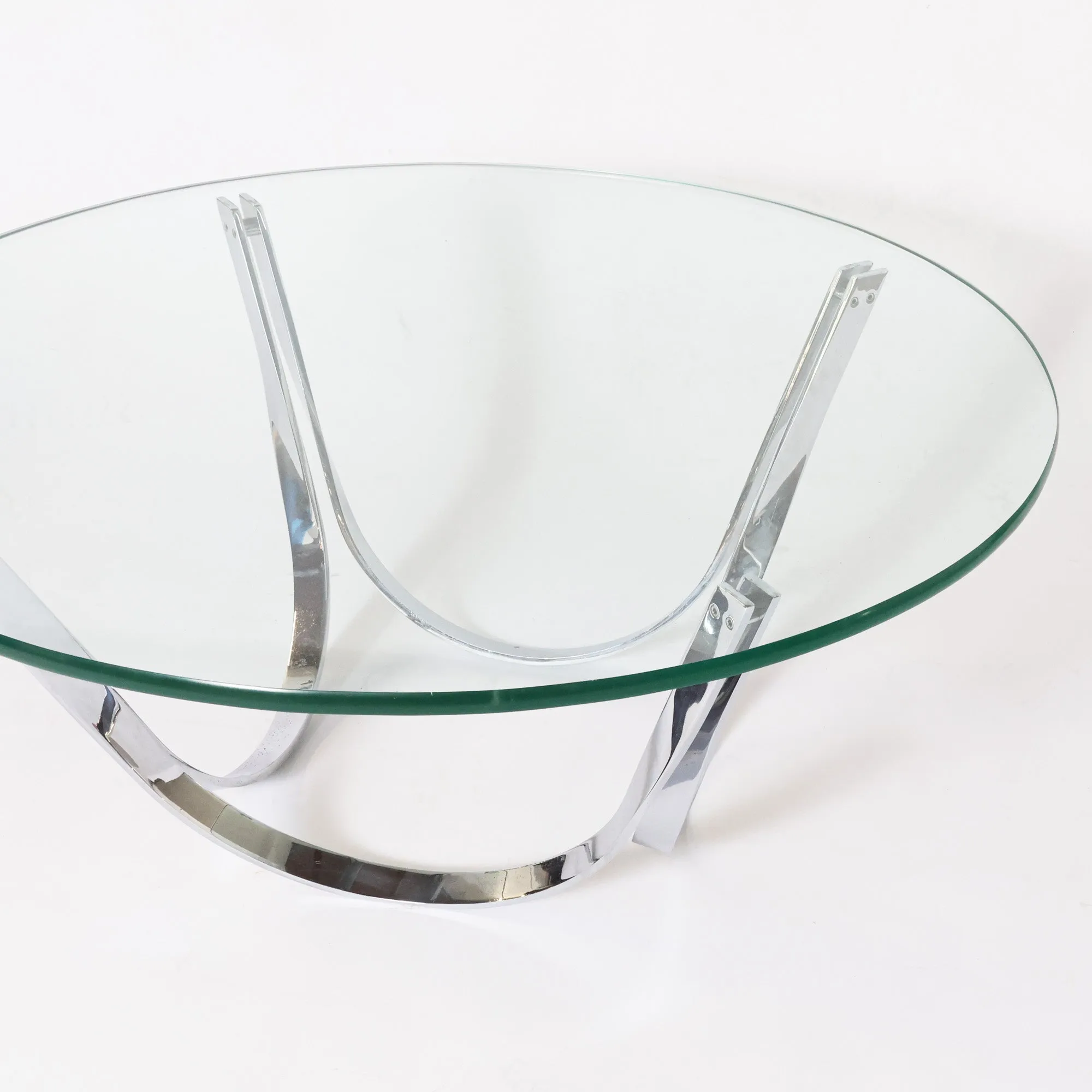 Dunbar Chromed Steel Coffee Table