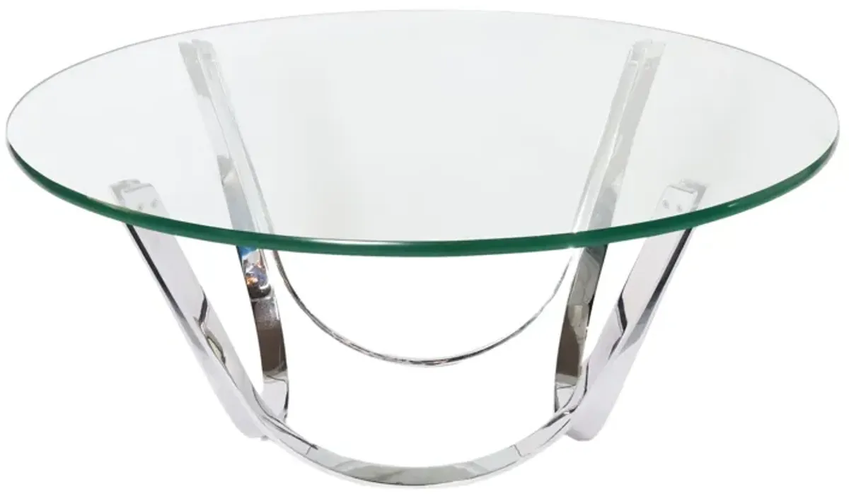 Dunbar Chromed Steel Coffee Table