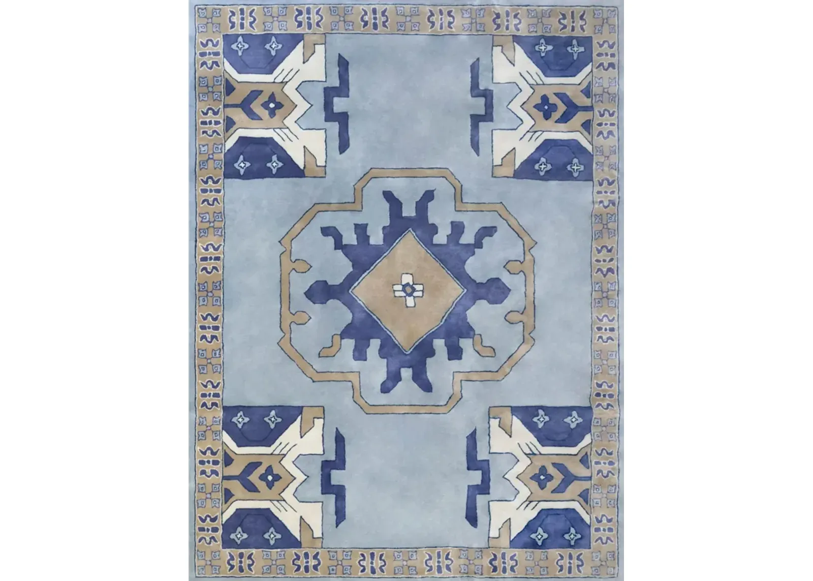 Zara Blue Tufted Rug