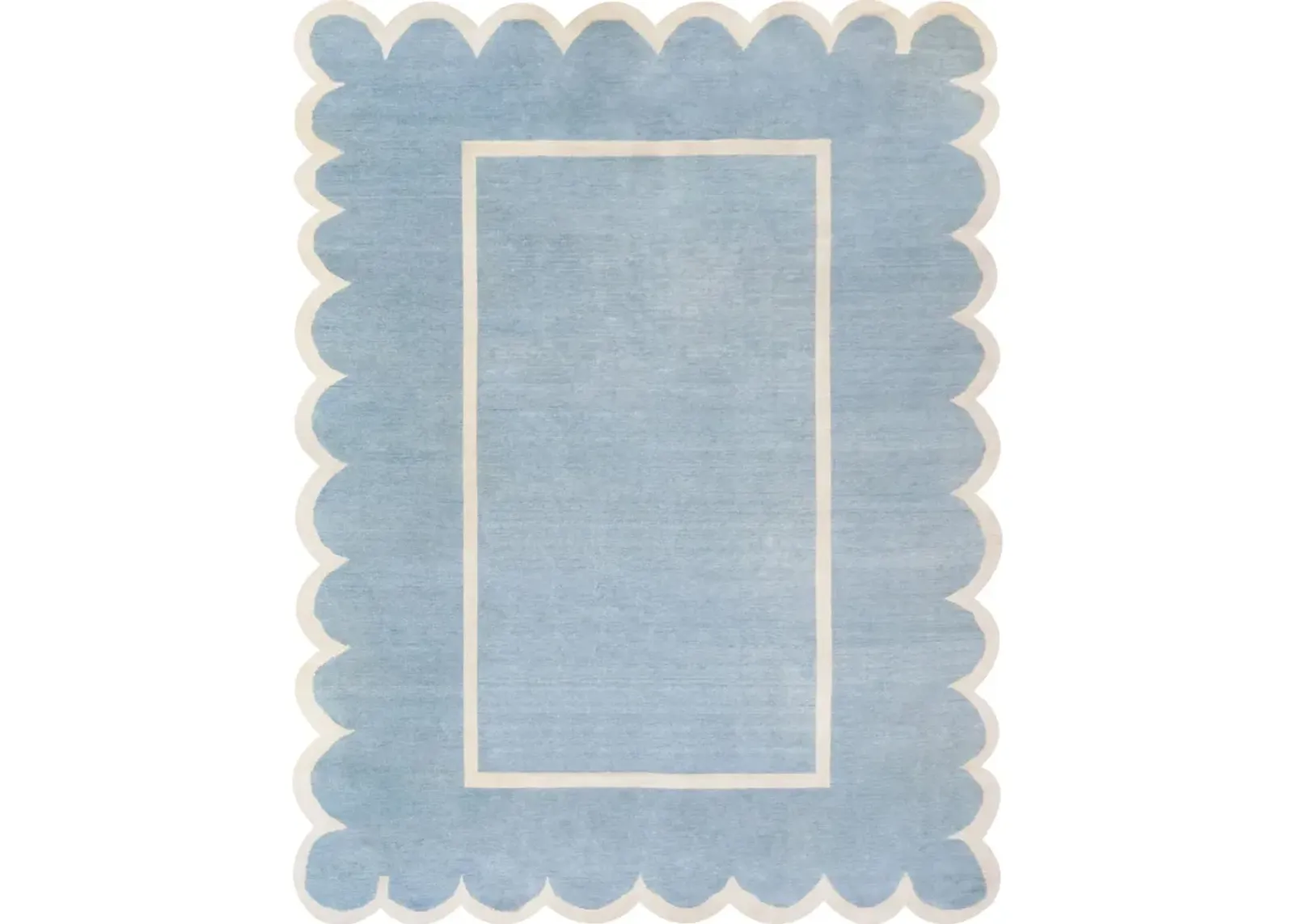 Ruby Blue Turkish Knot Rug