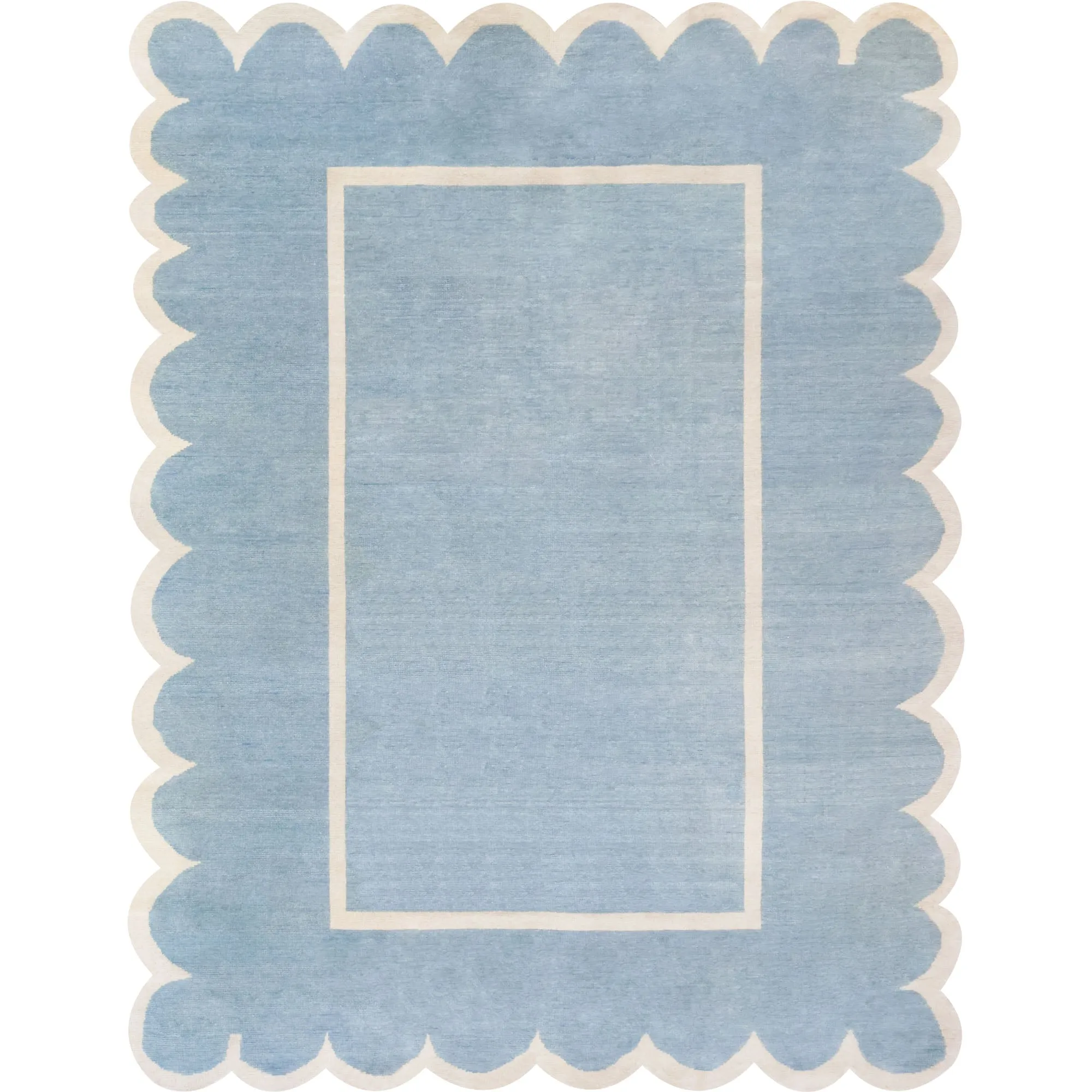 Ruby Blue Turkish Knot Rug