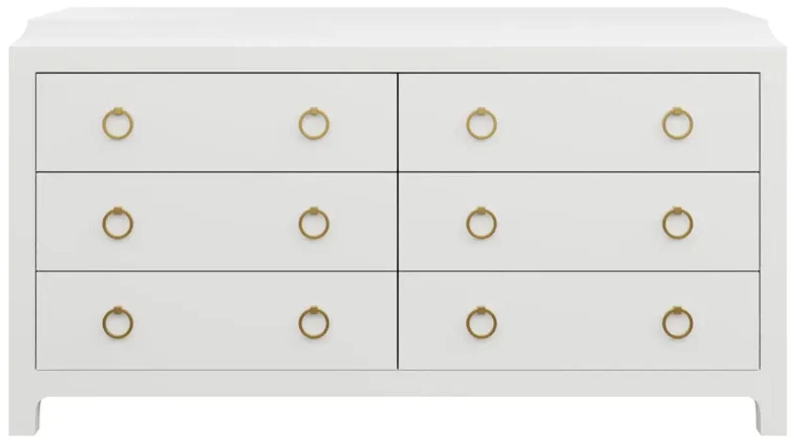 Quick Ship Jackie Dresser in White Lacquer