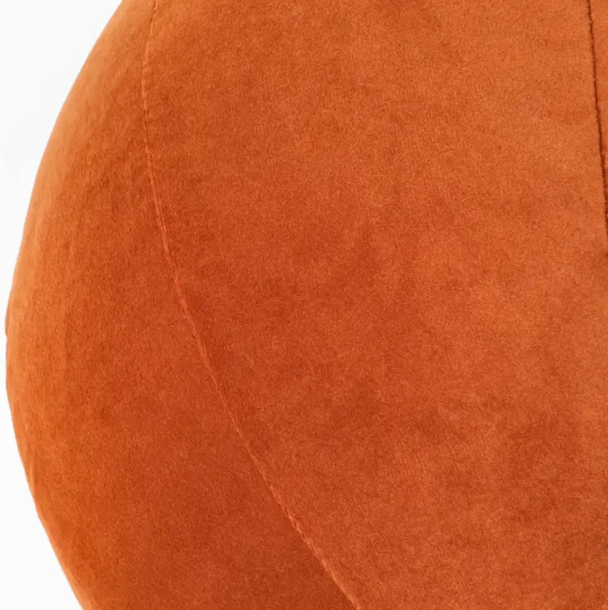 Round Pillow - Persimmon Velvet