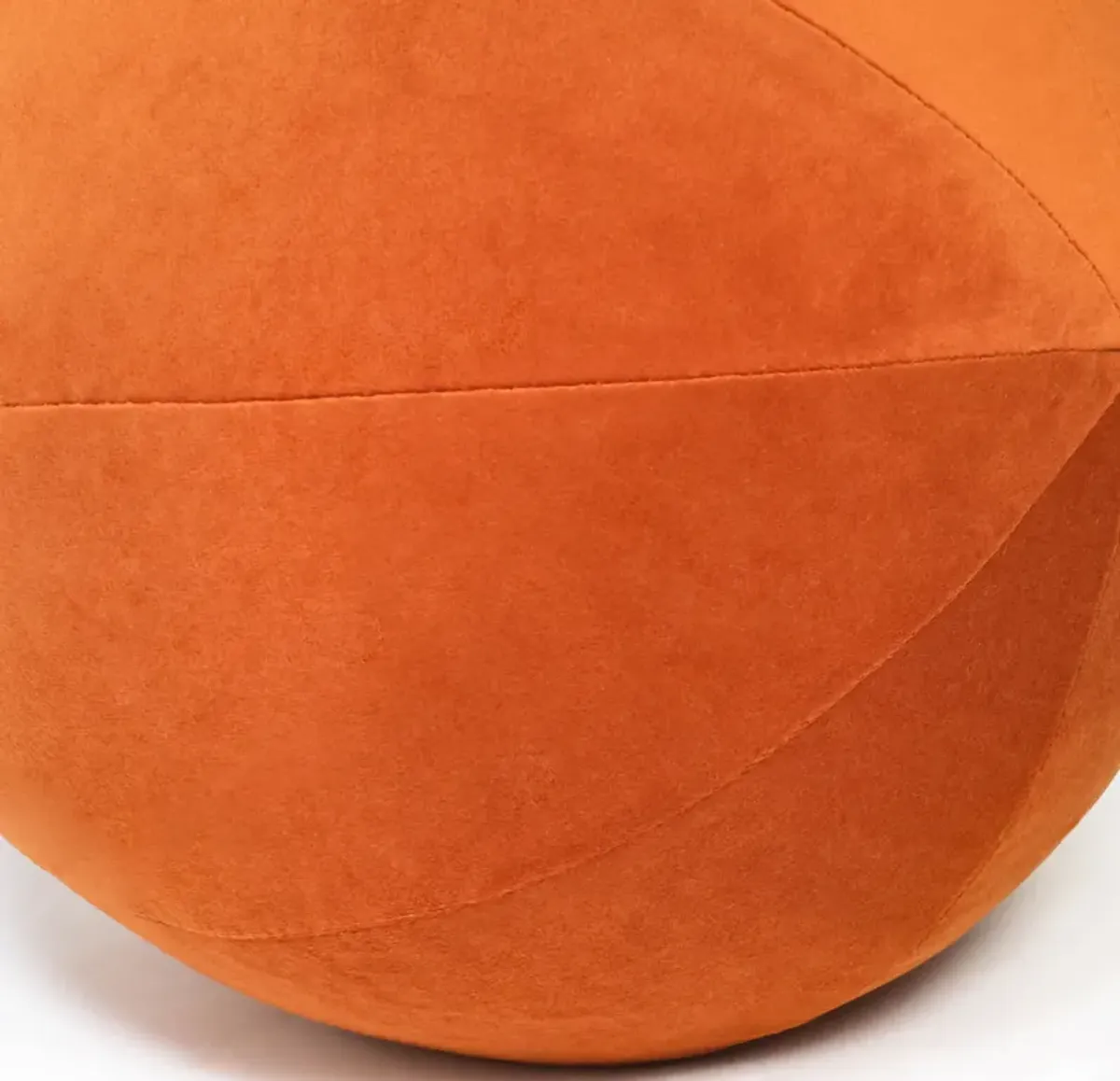 Round Pillow - Persimmon Velvet