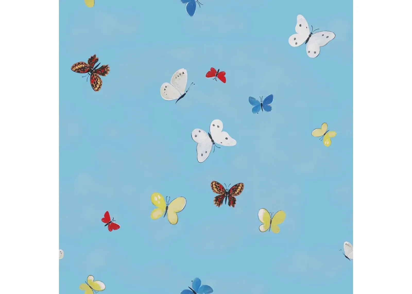 'Flying Butterflies' Wallpaper in Multi by Paule Marrot