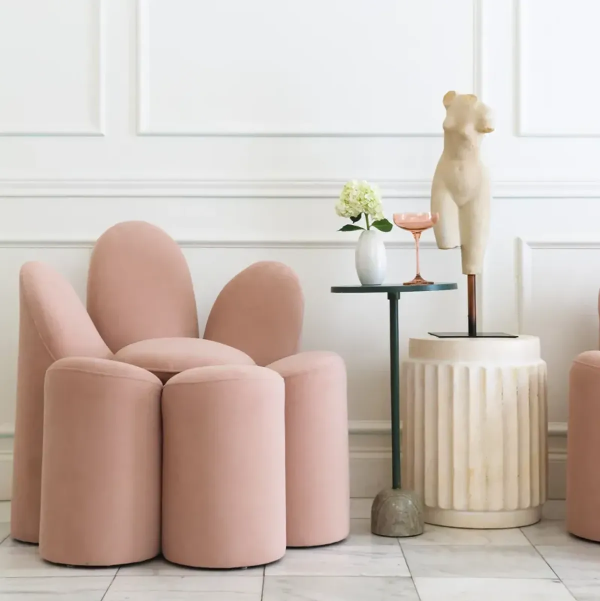 Selene Chair in Blush